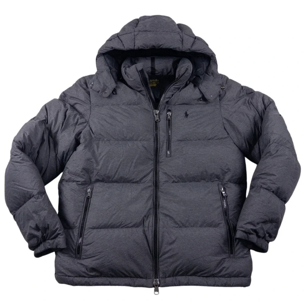 Polo Ralph Lauren Down Water Repellent Hood Puffer Coat Medium Winter Jacket